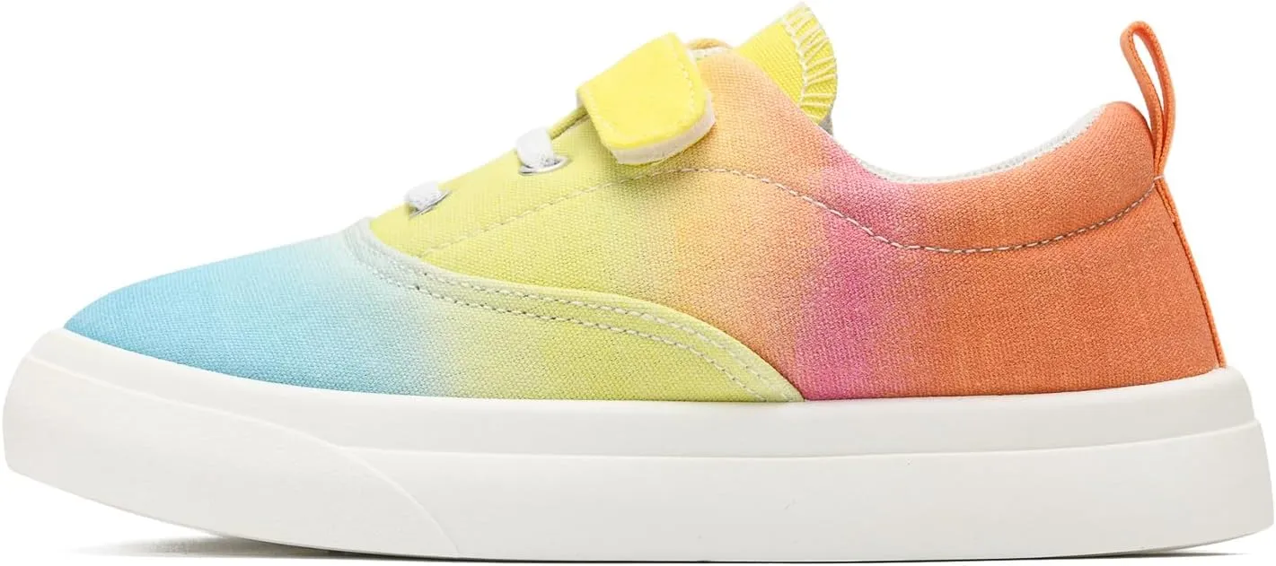 rosyclo Canvas Sneakers for Boys and Girls, Toddler Kids Walking Shoes Lightweight Breathable Non-Slip Soft Adjustable Strap Baby Boy Girl Outdoor Casual Tennis Shoe for Little Big Kid