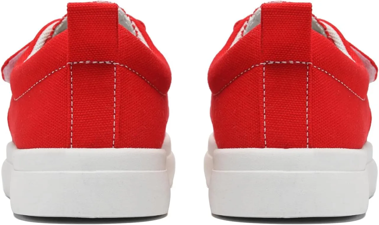 rosyclo Canvas Sneakers for Boys and Girls, Toddler Kids Walking Shoes Lightweight Breathable Non-Slip Soft Adjustable Strap Baby Boy Girl Outdoor Casual Tennis Shoe for Little Big Kid