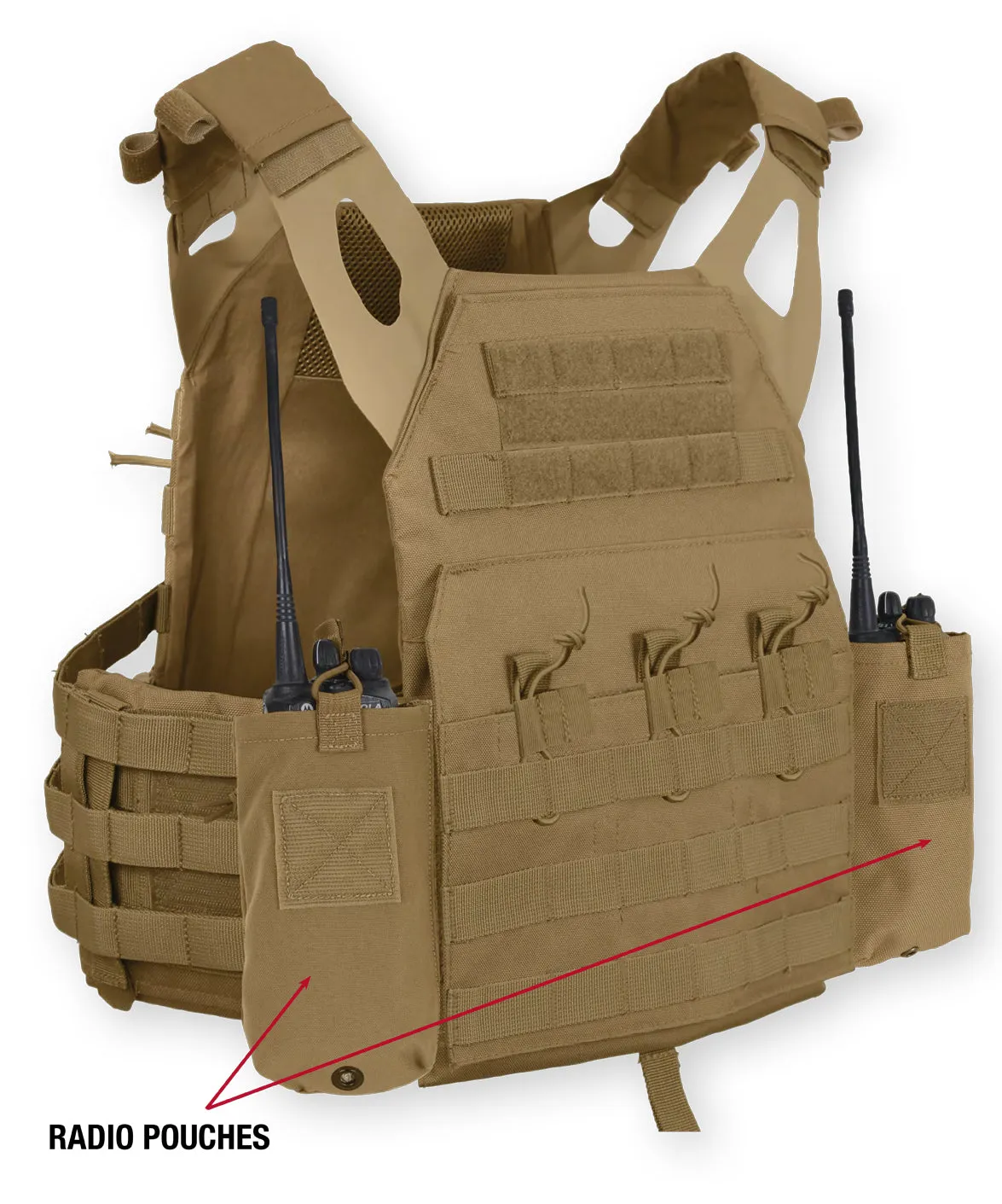 Rothco LACV (Lightweight Armor Carrier Vest) Side Radio Pouch Set