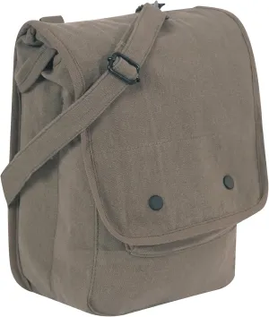 Rothco Vintage Canvas Map Case Crossbody Shoulder Bag, Olive Drab