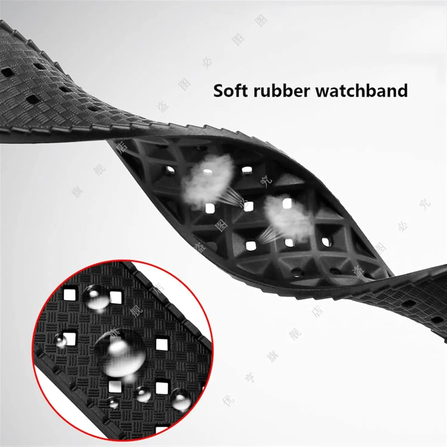 Rubber Watchband For Seiko Canned SRPD73 Silicone Strap 22mm 20mm Waterproof And Breathable Bracelet Outdoor Sports Watchband