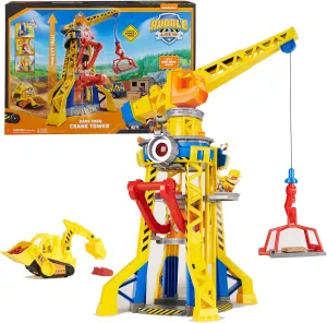 Ruben & Compagnie Brico Park – Interactive Construction Crane – Ruben Figurine Vehicle and Company to Collect – with Magic Sand Kinetic Sand – Paw Patrol Toy – Children's Toy for Ages 3 and Above