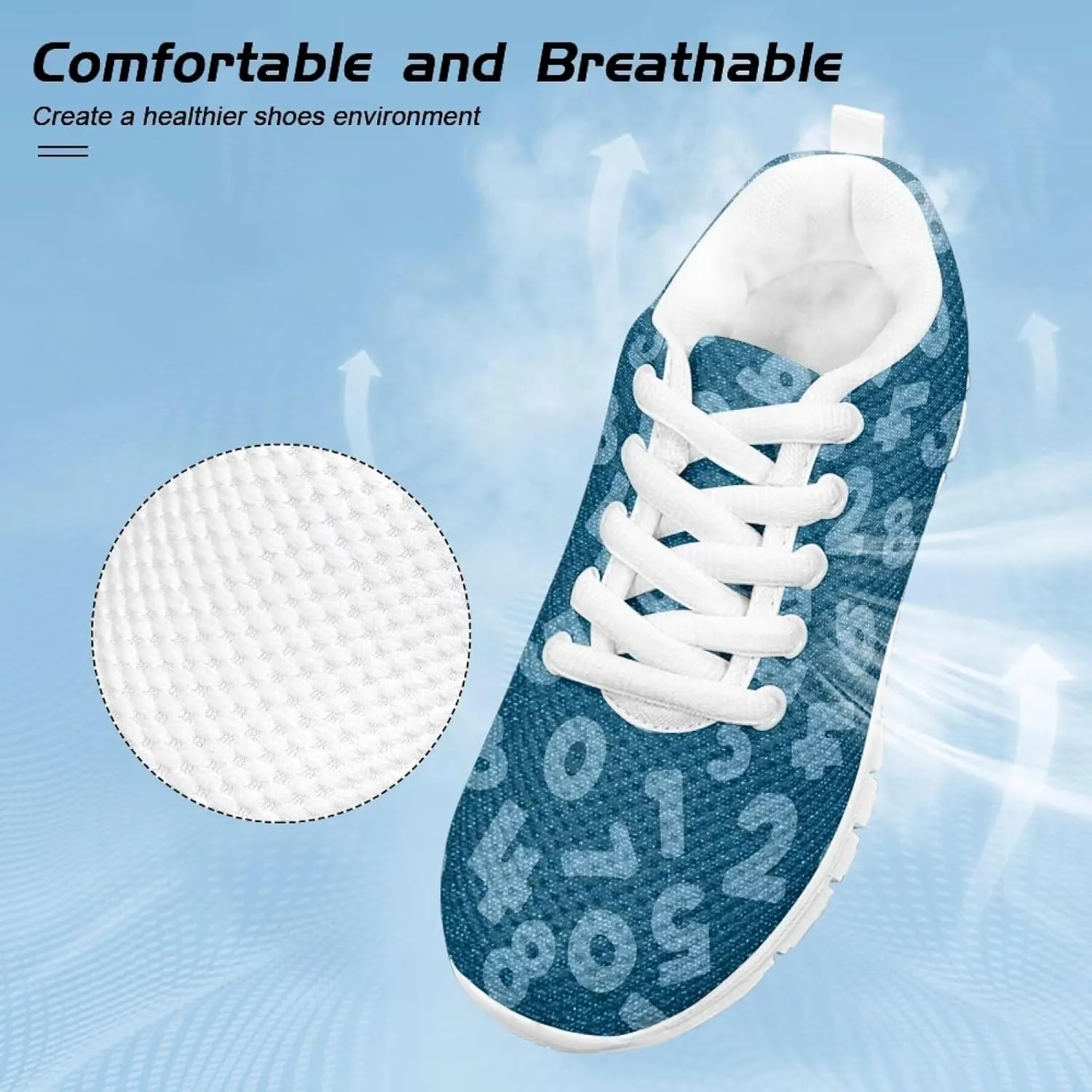 Running Shoes Casual Comfy Outdoor Sneakers for Boys Girls Lightweight Lace-Up Travel Shoes for Walking US Little Kid 11-13 Big Kid 1-5 White Sole