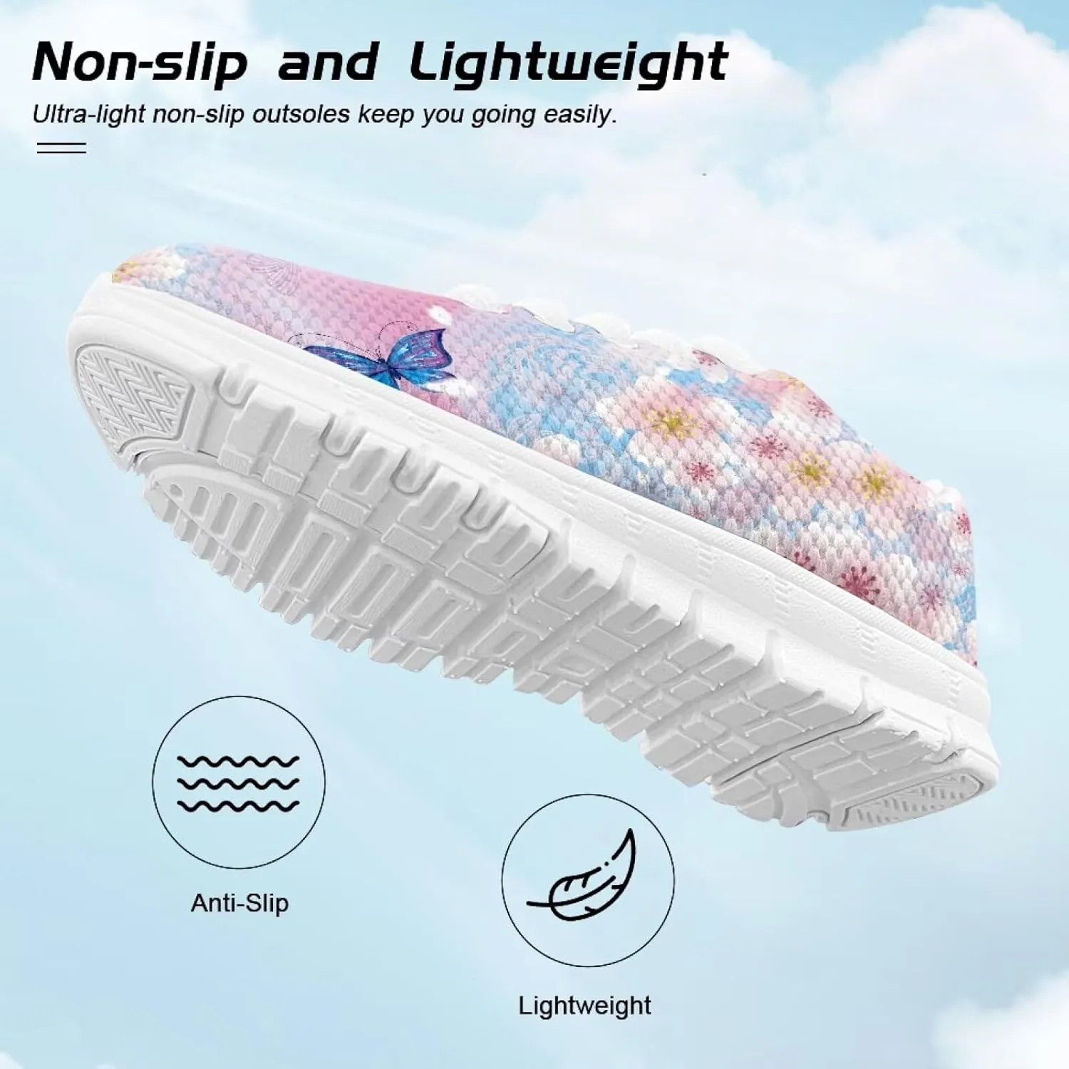 Running Shoes Casual Comfy Outdoor Sneakers for Boys Girls Lightweight Lace-Up Travel Shoes for Walking US Little Kid 11-13 Big Kid 1-5 White Sole