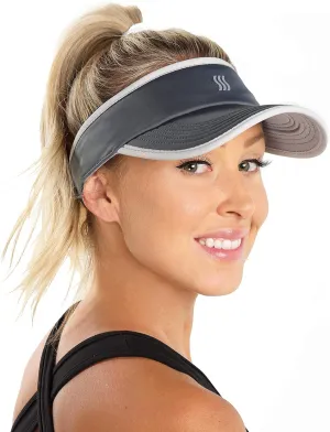 SAAKA Sport Visor for Women. Soft, Stretchy, Lightweight & Adjustable. Running, Tennis, Golf & Sports.
