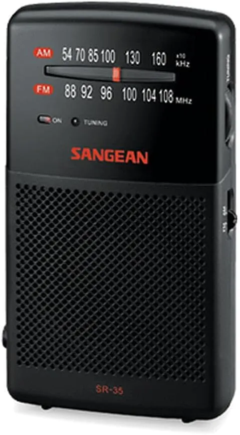 Sangean SR-35 FM/AM Handheld Receiver w/ Built-in Speaker