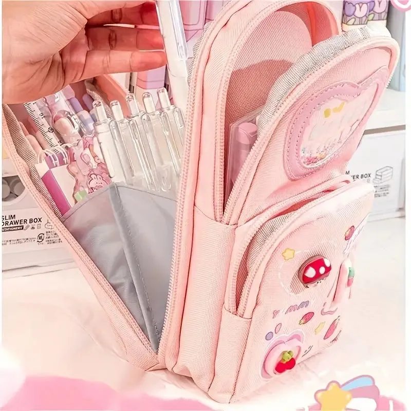 School Bag Shape Kawaii Pencil Pouch