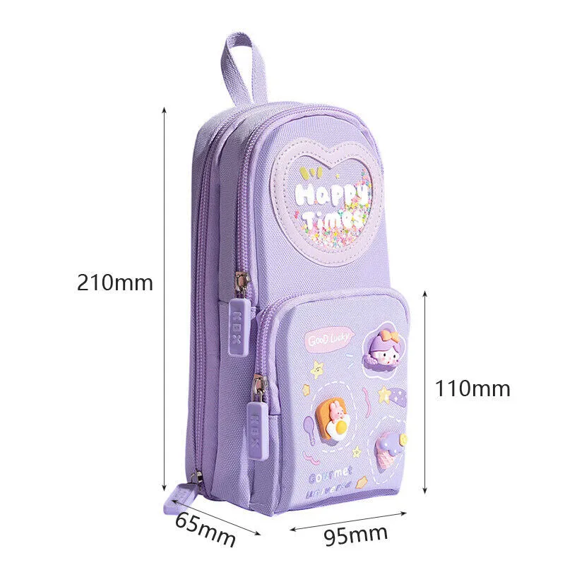 School Bag Shape Kawaii Pencil Pouch