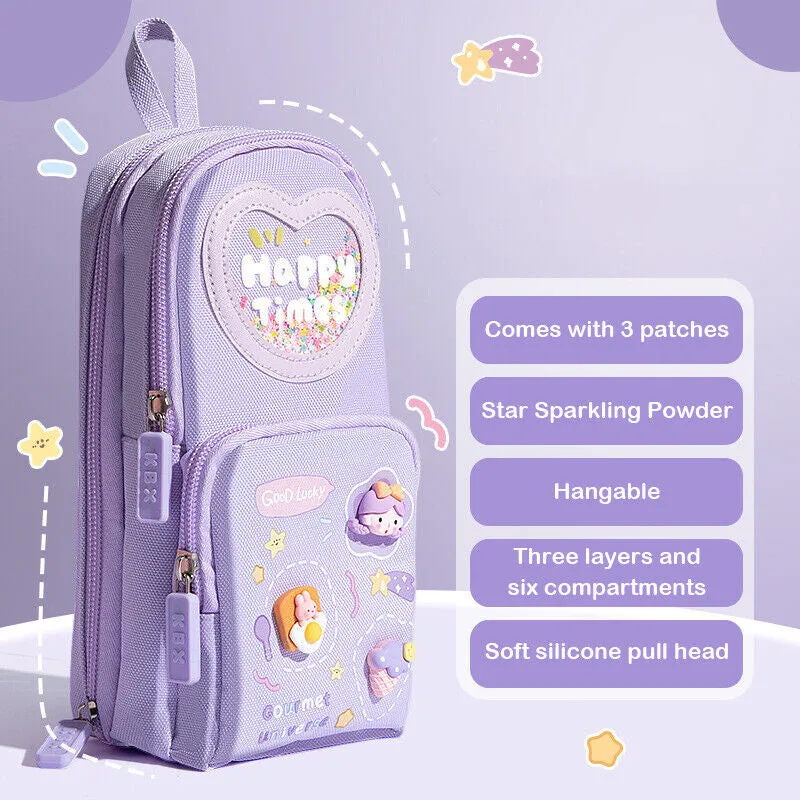School Bag Shape Kawaii Pencil Pouch