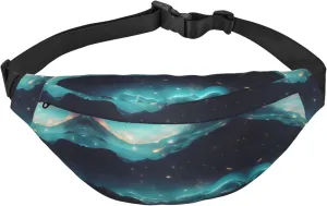 Science Fiction Stars Boys large waist bag, travel crossbody waist bag, suitable for enjoying sports, running, cycling, travel, fishing