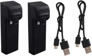 sea jump 2PCS 3.7V 500mah with USB Charging Cable for UDI U61 U61W A30 A30W Four-axis Aircraft Remote Control Helicopter Spare Lithium Battery