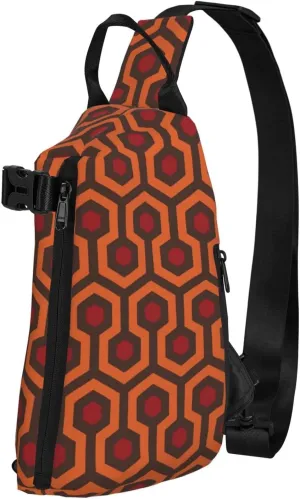 Shining Overlook Print Crossbody Backpack Unisex Chest Bag, Lightweight And Sling Bag For Travel