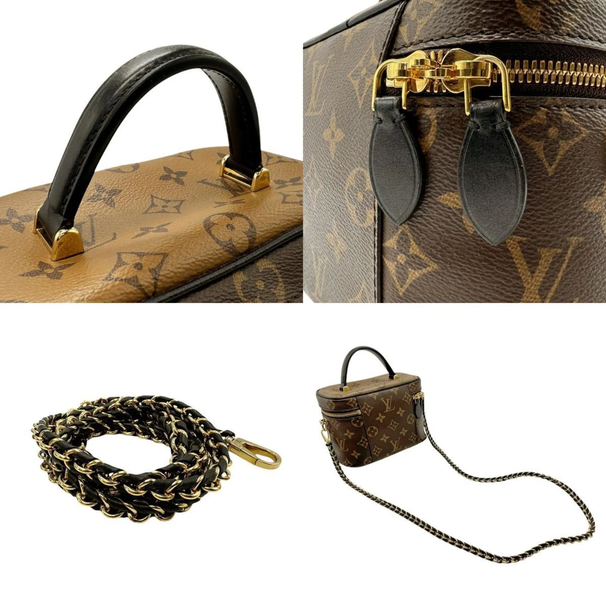 Shockproof Louis  Monogram Vuitton Reverse Handbag Shoulder Bag Surprise sale