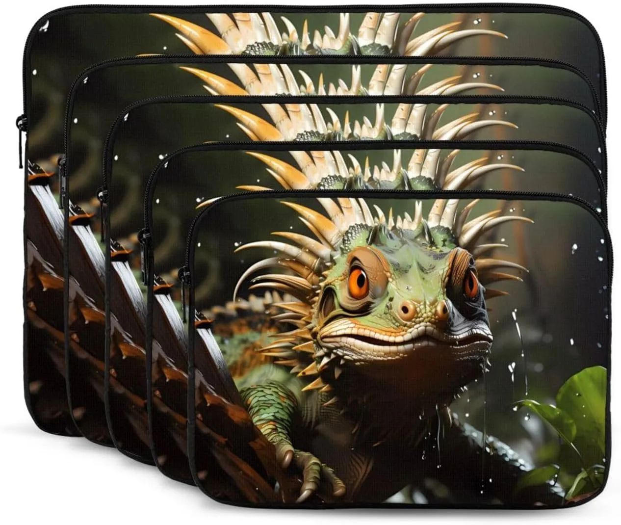 Shockproof Portable Laptop Sleeve Bag - for Trip, Travel, Office, Daily Use - for Men and Women Spiny lizards Prints