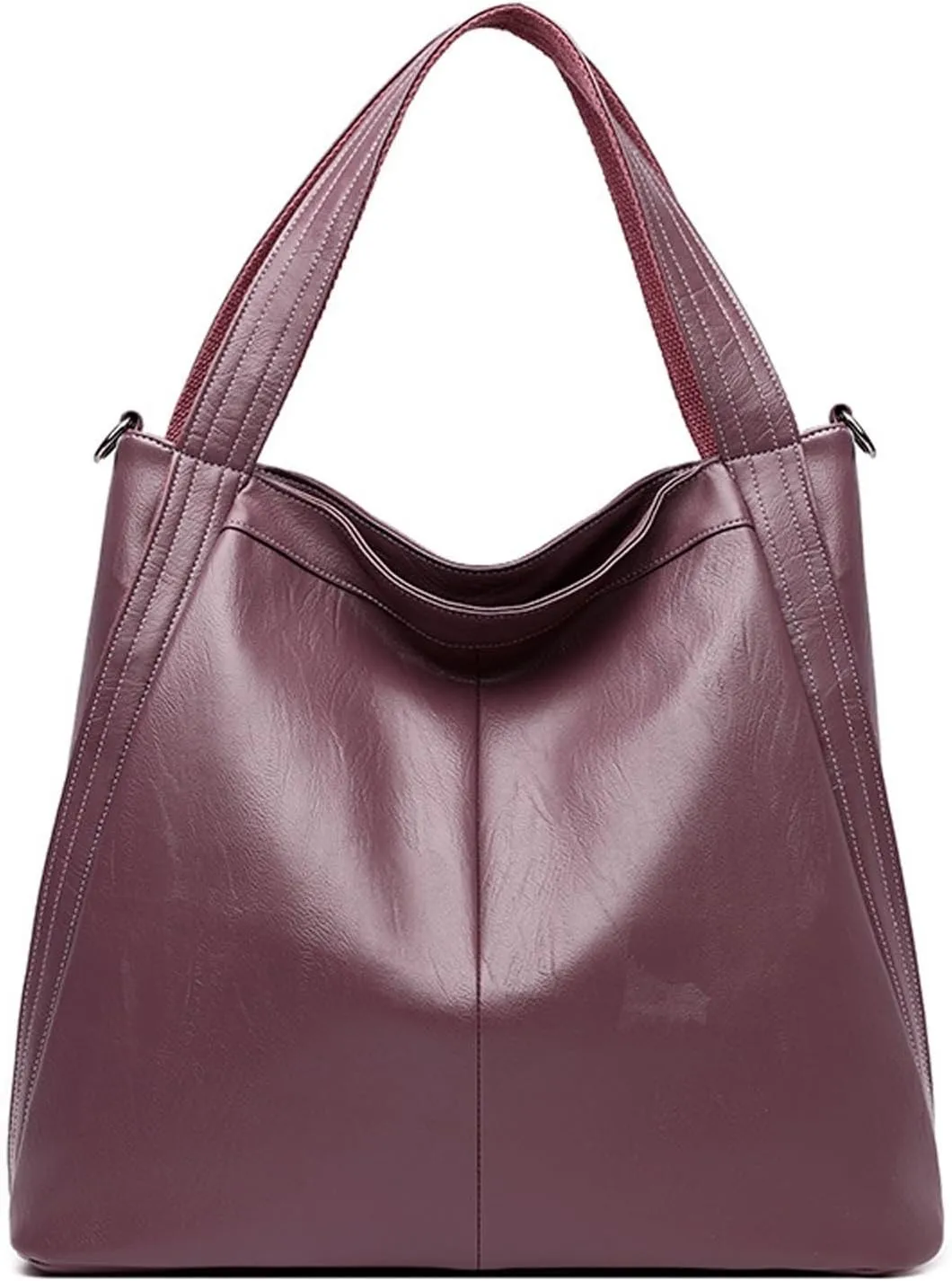 Shoulder Bag Large Capacity PU Shoulder Bag for Women Versatile and Stylish Single Shoulder Tote(Purple)