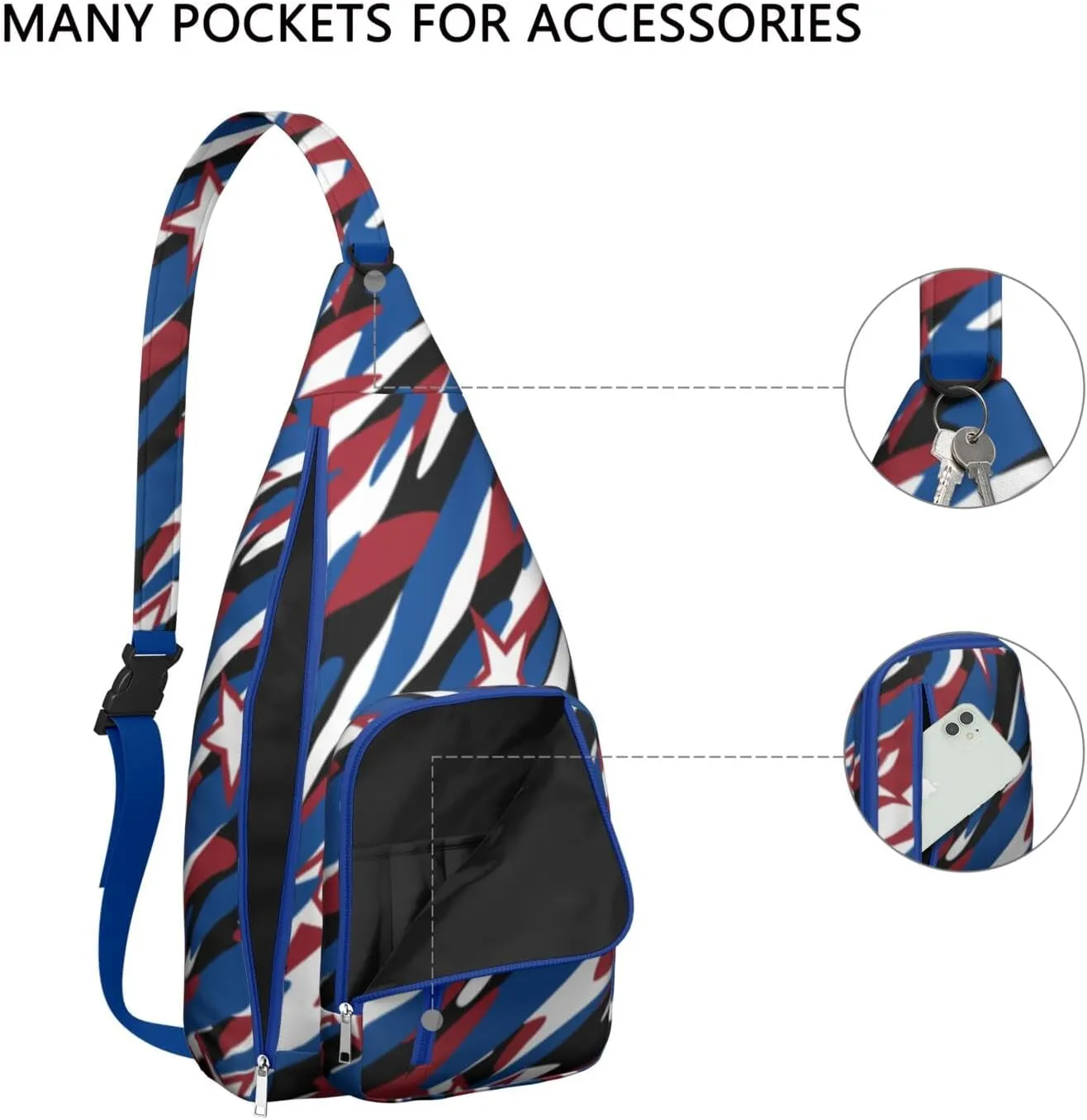 Shoulder Sling Crossbody Casual Chest Bag For Travel Sports Running,Backpack for Men & Women Lightweight Sports BagCrossbody Concealed Carry,Abstract Shoulder Bag Waterproof Chest Bag