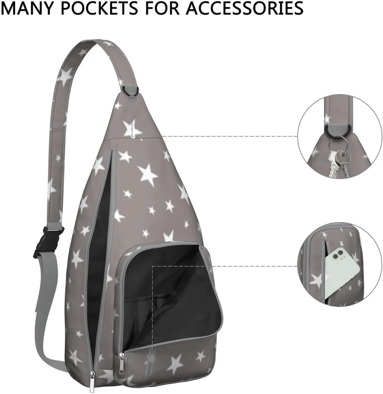 Shoulder Sling Crossbody Casual Chest Bag For Travel Sports Running,Backpack for Men & Women Lightweight Sports BagCrossbody Concealed Carry,Abstract Shoulder Bag Waterproof Chest Bag