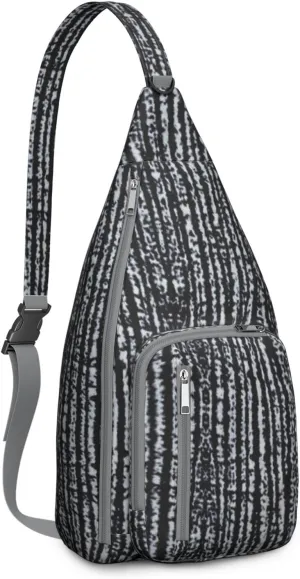 Shoulder Sling Crossbody Casual Chest Bag For Travel Sports Running,Backpack for Men & Women Lightweight Sports BagCrossbody Concealed Carry,Abstract Shoulder Bag Waterproof Chest Bag