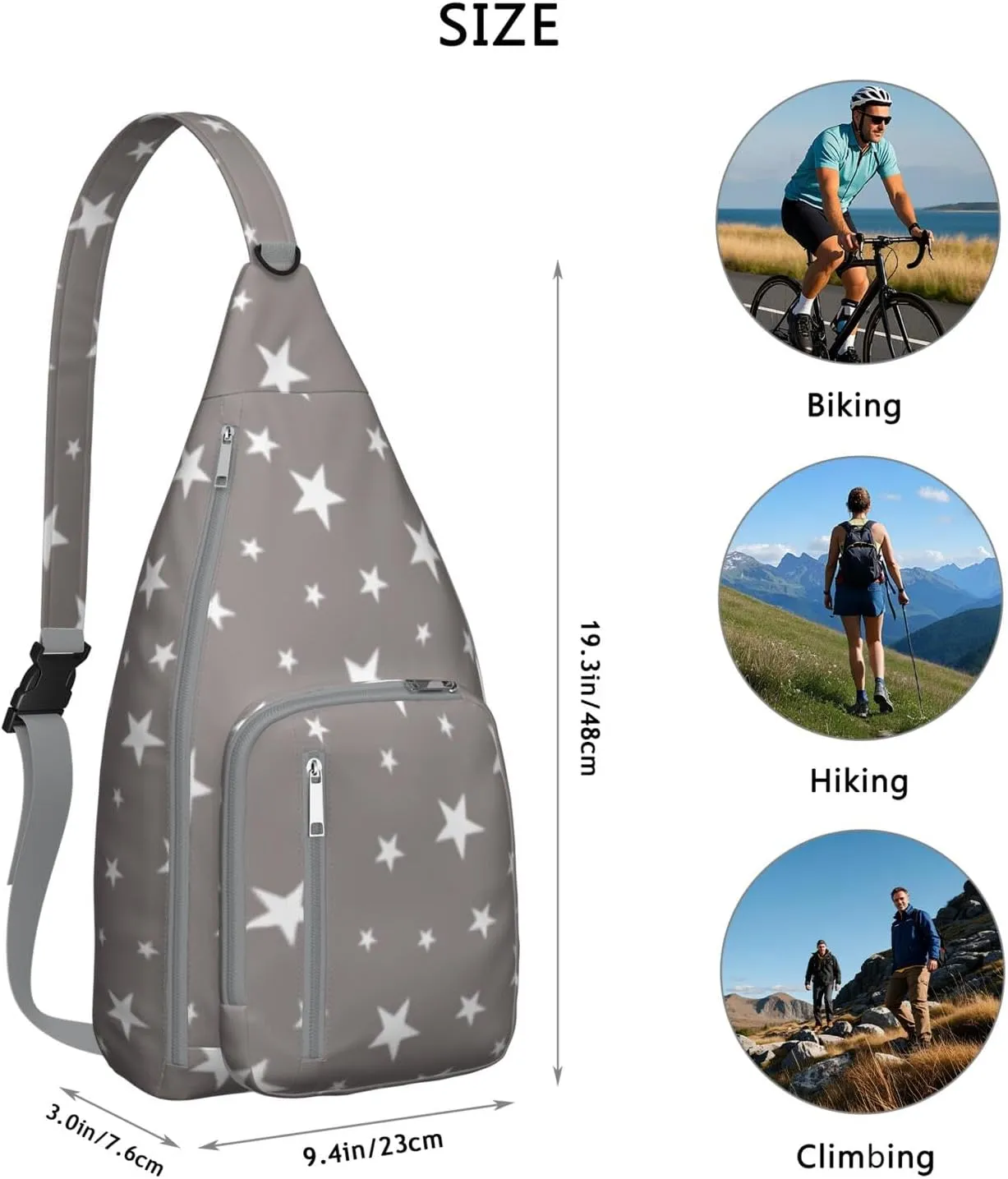 Shoulder Sling Crossbody Casual Chest Bag For Travel Sports Running,Backpack for Men & Women Lightweight Sports BagCrossbody Concealed Carry,Abstract Shoulder Bag Waterproof Chest Bag
