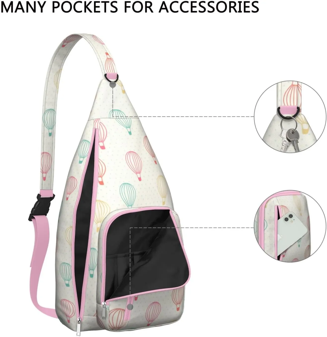 Shoulder Sling Crossbody Casual Chest Bag For Travel Sports Running,Backpack for Men & Women Lightweight Sports BagCrossbody Concealed Carry,Abstract Shoulder Bag Waterproof Chest Bag