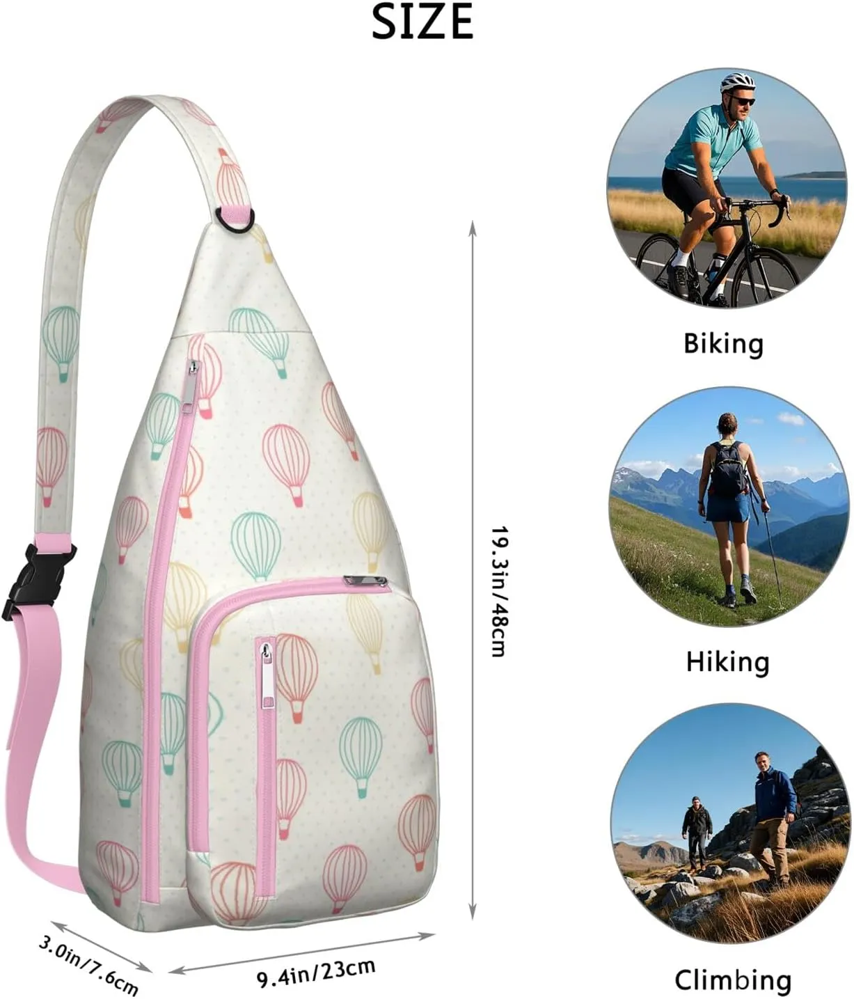 Shoulder Sling Crossbody Casual Chest Bag For Travel Sports Running,Backpack for Men & Women Lightweight Sports BagCrossbody Concealed Carry,Abstract Shoulder Bag Waterproof Chest Bag