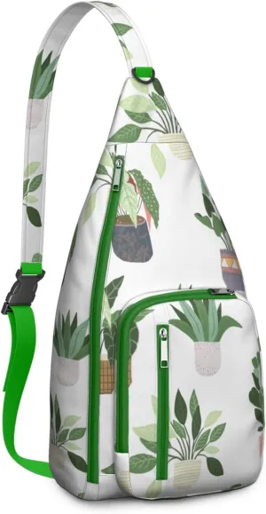 Shoulder Sling Crossbody Casual Chest Bag For Travel Sports Running,Backpack for Men & Women Lightweight Sports BagCrossbody Concealed Carry,Cactus Shoulder Bag Waterproof Chest Bag