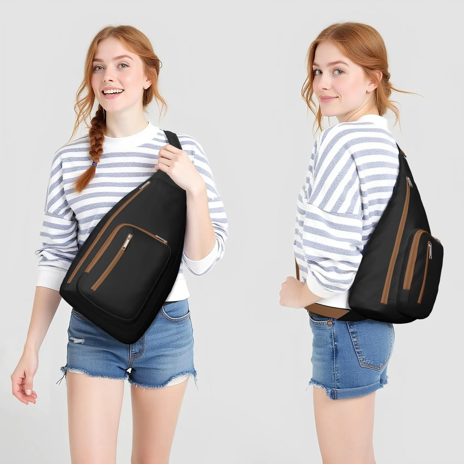 Shoulder Sling Crossbody Casual Chest Bag For Travel Sports Running,Backpack for Men & Women Lightweight Sports BagCrossbody Concealed Carry,Chili Shoulder Bag Waterproof Chest Bag