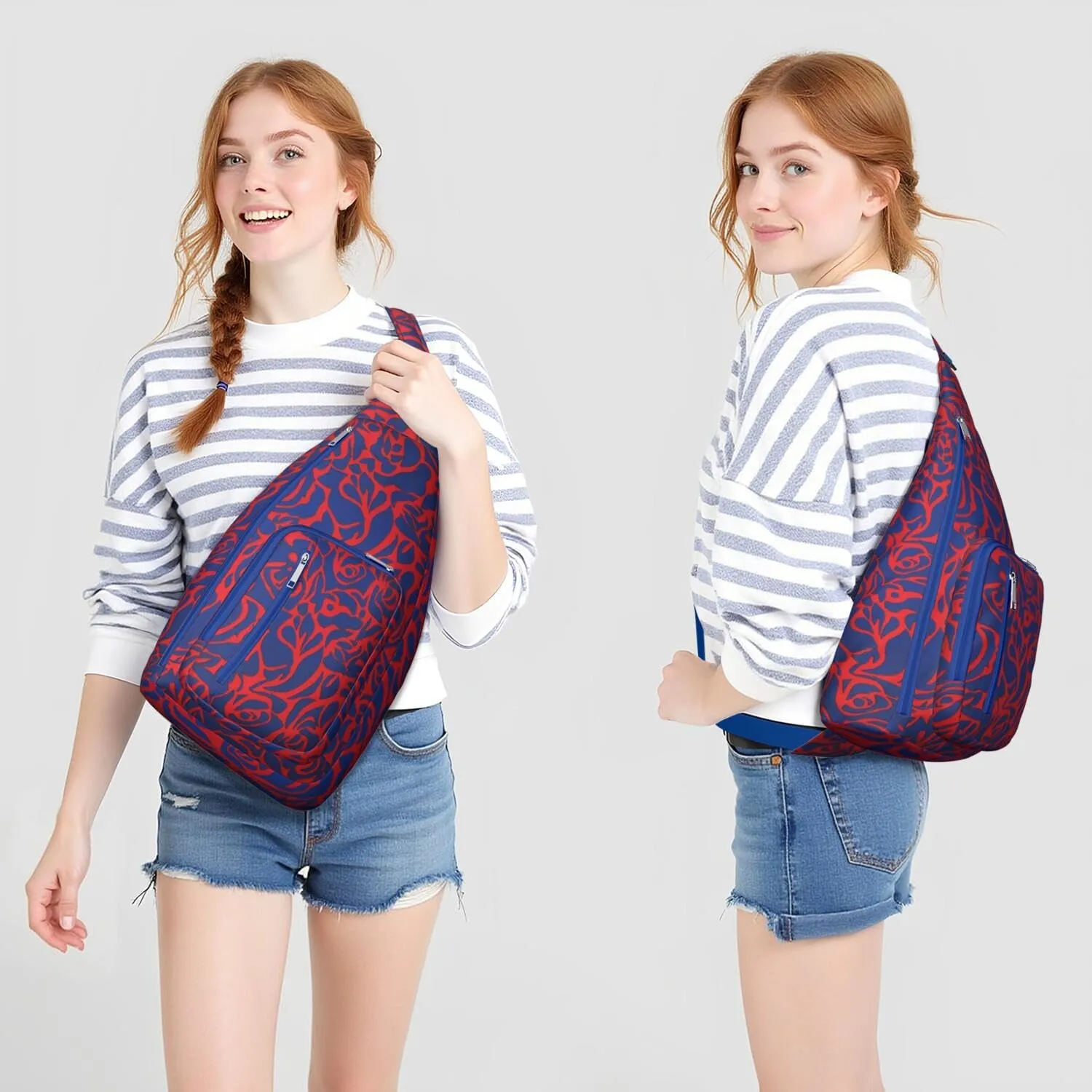 Shoulder Sling Crossbody Casual Chest Bag For Travel Sports Running,Backpack for Men & Women Lightweight Sports BagCrossbody Concealed Carry,Fashion Shoulder Bag Waterproof Chest Bag