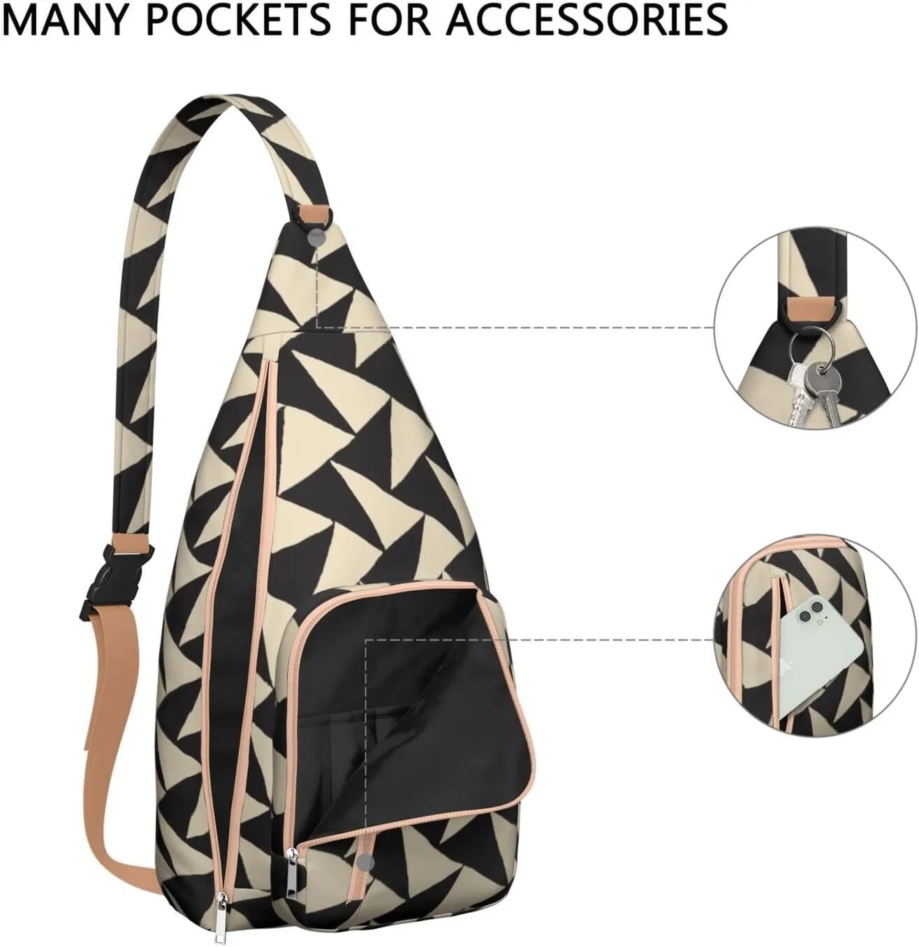 Shoulder Sling Crossbody Casual Chest Bag For Travel Sports Running,Backpack for Men & Women Lightweight Sports BagCrossbody Concealed Carry,Fashion Shoulder Bag Waterproof Chest Bag