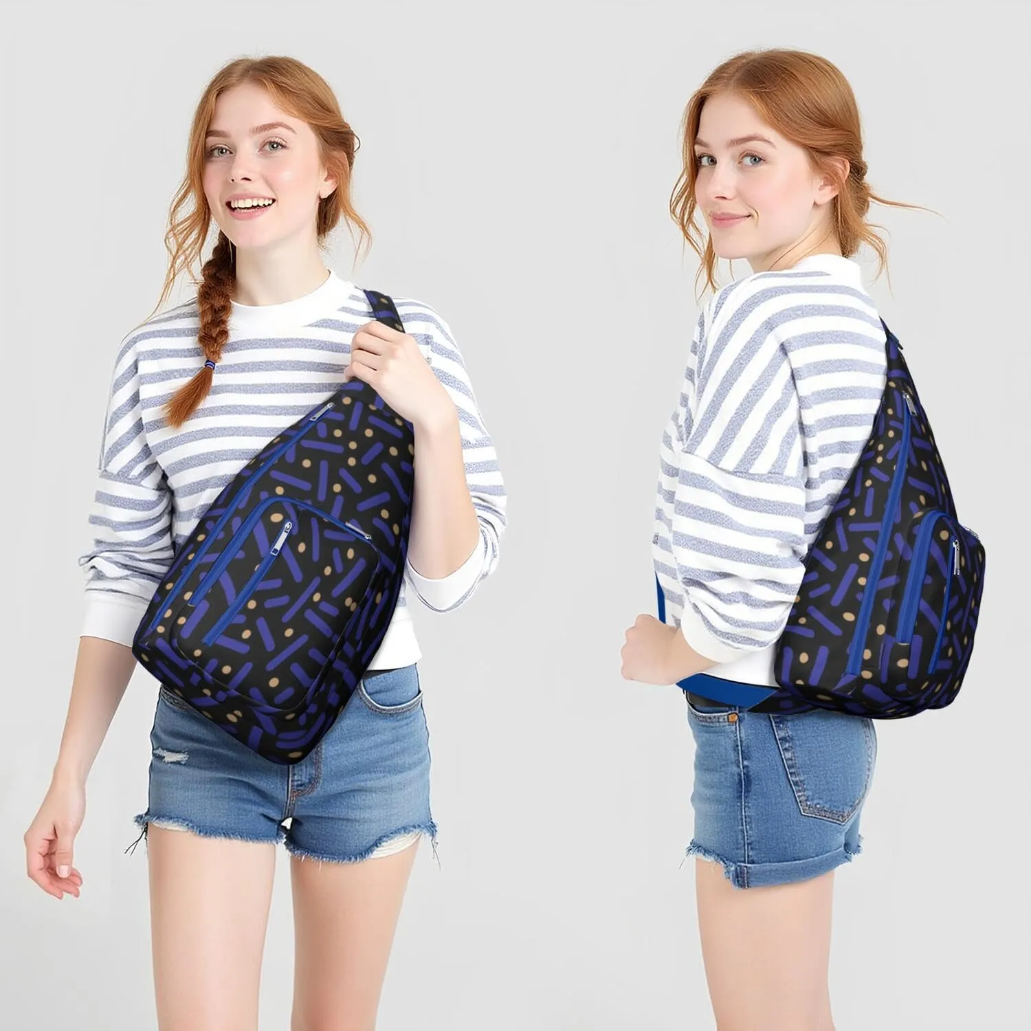 Shoulder Sling Crossbody Casual Chest Bag For Travel Sports Running,Backpack for Men & Women Lightweight Sports BagCrossbody Concealed Carry,Fashion Shoulder Bag Waterproof Chest Bag