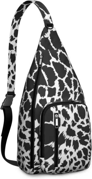 Shoulder Sling Crossbody Casual Chest Bag For Travel Sports Running,Backpack for Men & Women Lightweight Sports BagCrossbody Concealed Carry,Leopard Shoulder Bag Waterproof Chest Bag