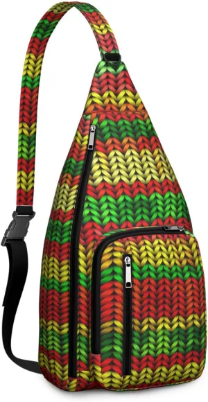 Shoulder Sling Crossbody Casual Chest Bag For Travel Sports Running,Backpack for Men & Women Lightweight Sports BagCrossbody Concealed Carry,Marijuana Leaf Shoulder Bag Waterproof Chest Bag
