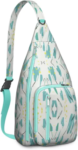 Shoulder Sling Crossbody Casual Chest Bag For Travel Sports Running,Backpack for Men & Women Lightweight Sports BagCrossbody Concealed Carry,Tie dye Shoulder Bag Waterproof Chest Bag