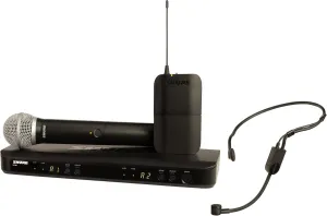 Shure BLX1288/P31 Wireless Microphone System - 14-Hour Battery Life, 300 ft Range, UHF | Includes Handheld & Headset Mics, Dual Channel Receiver | J11 Band (BLX1288/P31-J11)