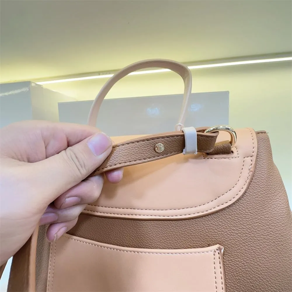 Single-shoulder crossbody handbag, piggy bag, handbag with litchi grain pattern and smiling face design