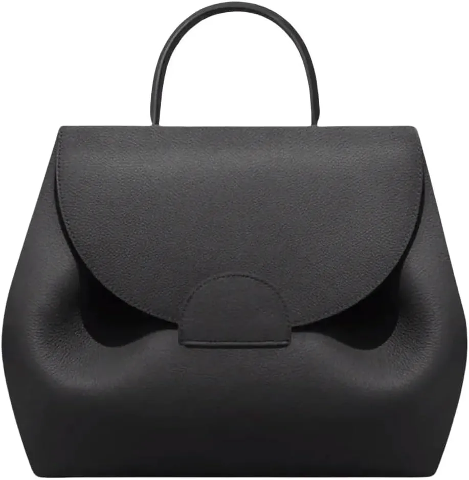 Single-shoulder crossbody handbag, piggy bag, handbag with litchi grain pattern and smiling face design