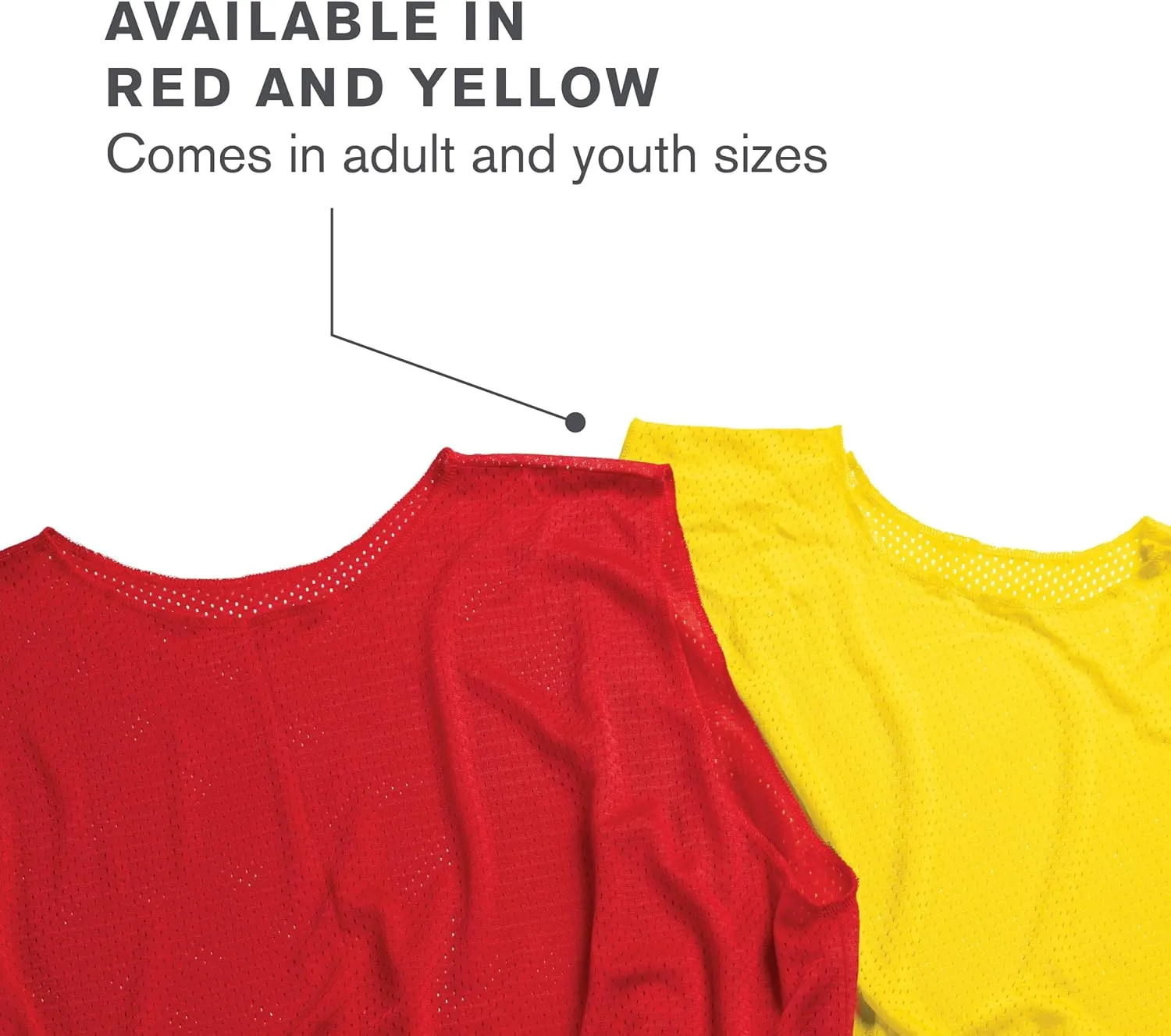 SKLZ Sports Mesh Practice Jersey Pack of 6 - Durable and Breathable Jerseys for Team Sports- Football - Basketball- Soccer