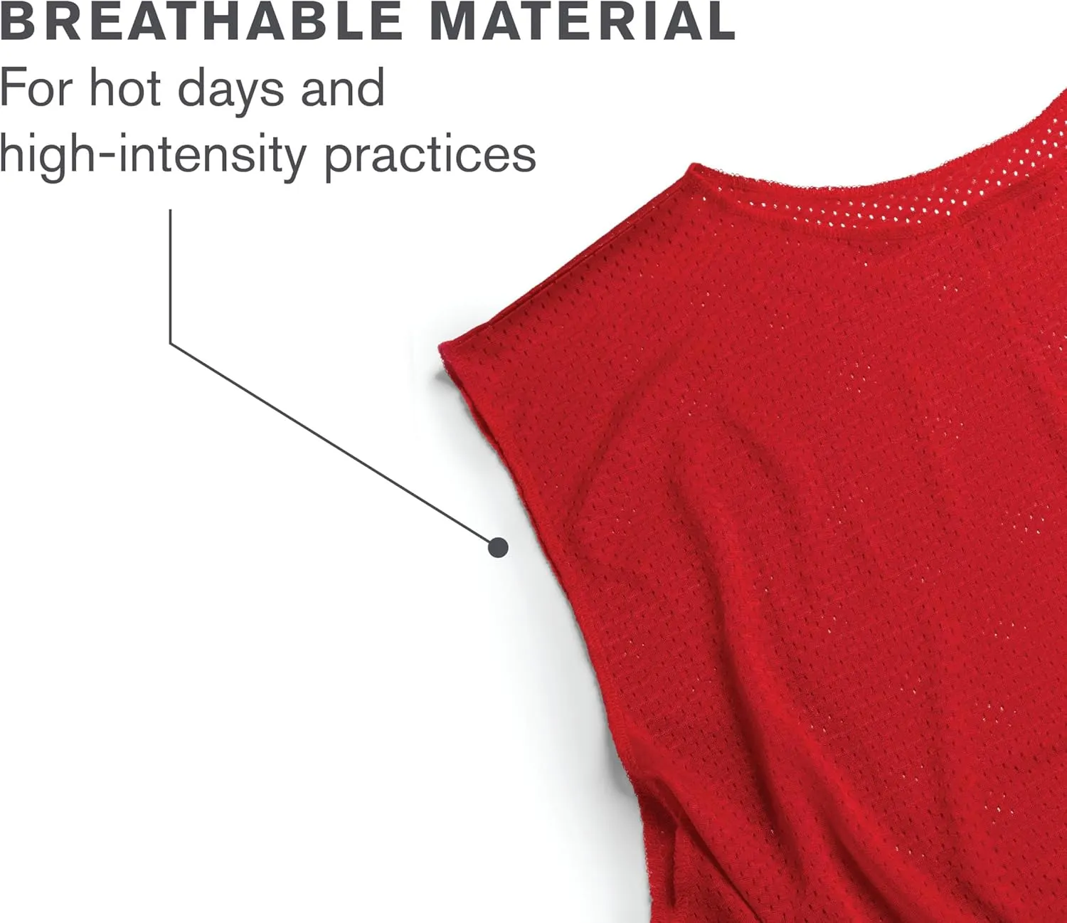 SKLZ Sports Mesh Practice Jersey Pack of 6 - Durable and Breathable Jerseys for Team Sports- Football - Basketball- Soccer