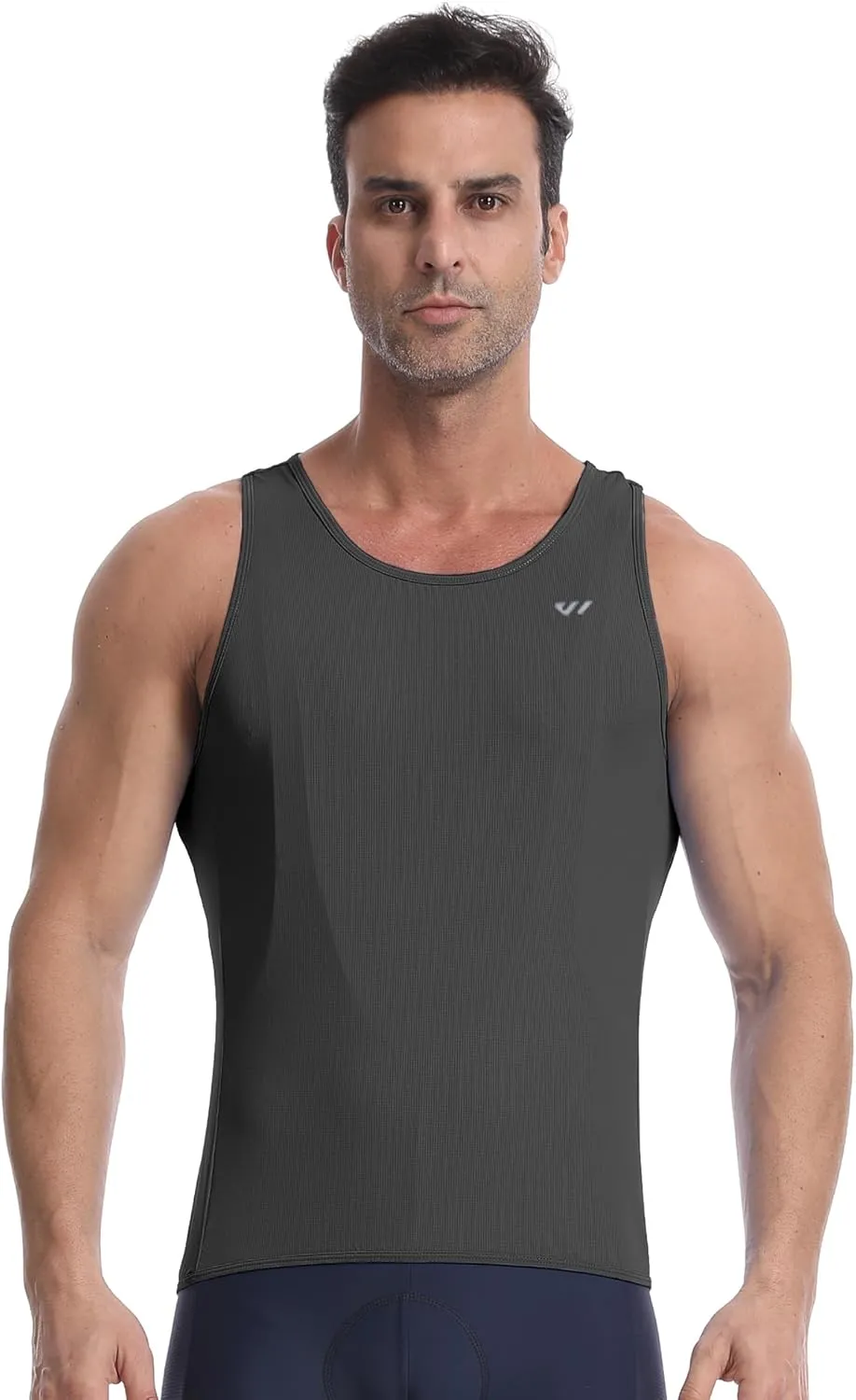 Sleeveless Cycling Jersey Men, Biking Base Layer Breathable and Lightweight with Back Pocket Sports Vest