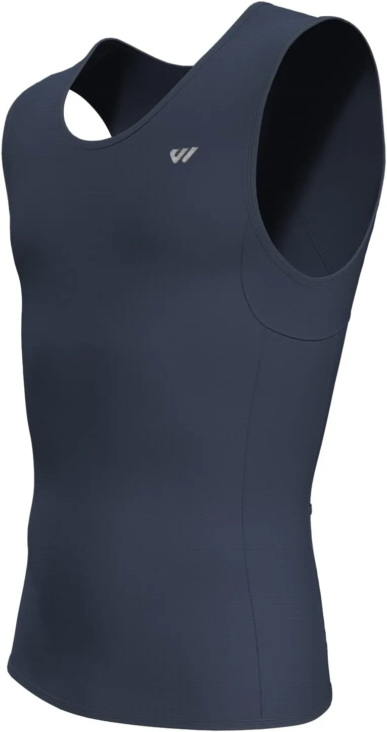 Sleeveless Cycling Jersey Men, Biking Base Layer Breathable and Lightweight with Back Pocket Sports Vest