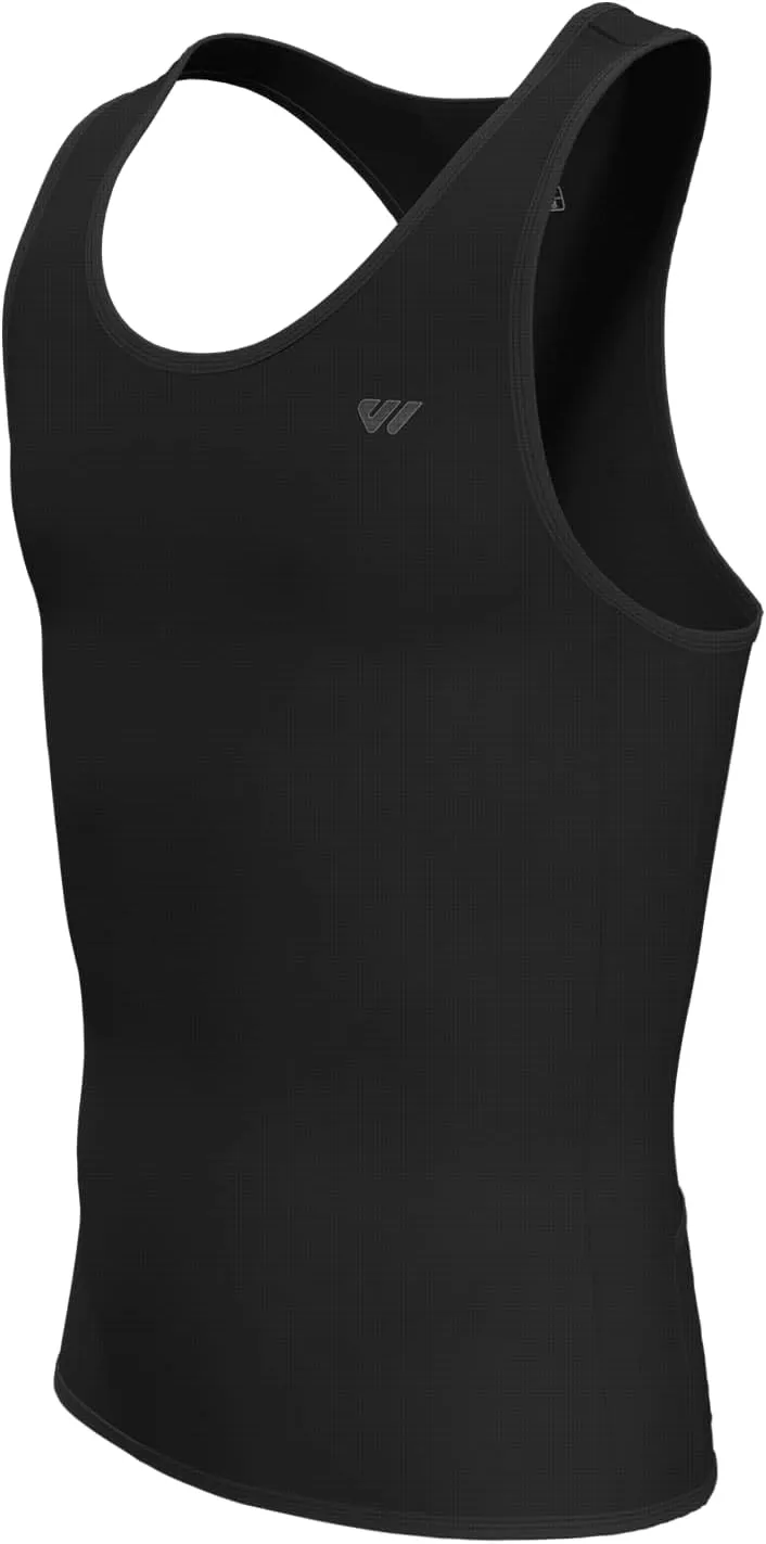 Sleeveless Cycling Jersey Men, Biking Base Layer Breathable and Lightweight with Back Pocket Sports Vest