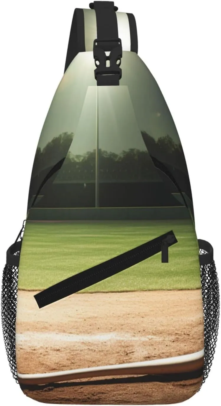 Sling Bag For Women Men Travel Hiking Backpack Crossbody Shoulder Chest Bags Baseball Sports Field Casual Daypack