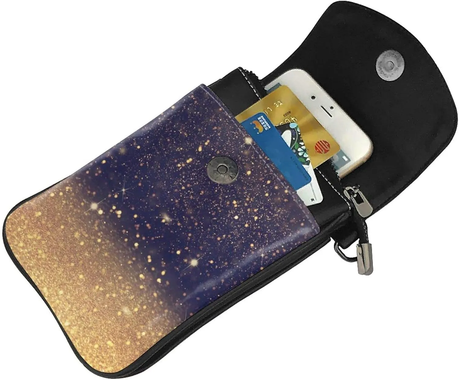 Small Crossbody Bag For Women,Leather Phone Purse Women'S Shoulder Handbags Wallet Purse -Green Lightning