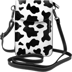 Small Crossbody Bag For Women,Leather Phone Purse Women'S Shoulder Handbags Wallet Purse -Mushrooms And Rainbows Peace