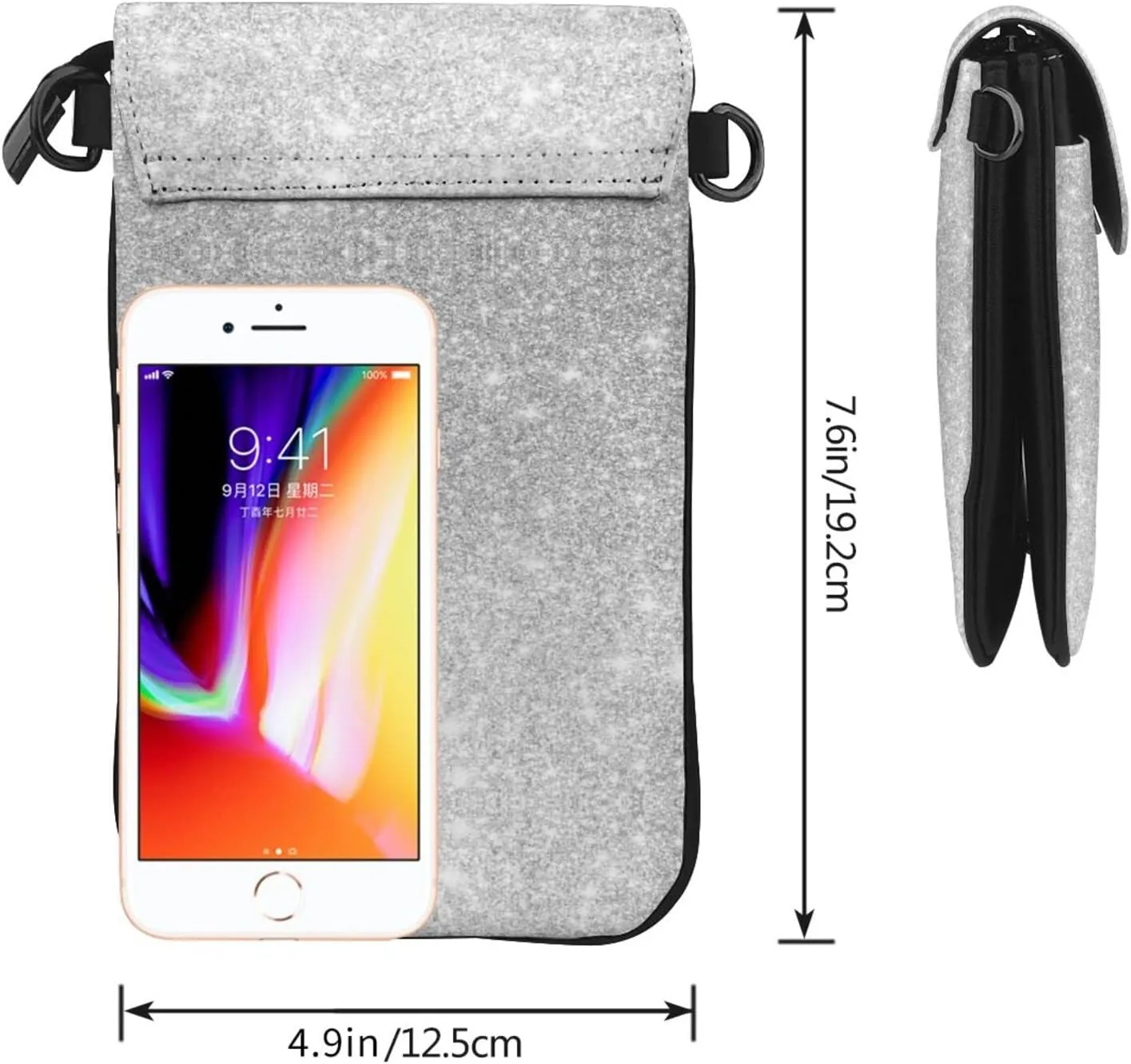 Small Crossbody Bag For Women,Leather Phone Purse Women'S Shoulder Handbags Wallet Purse -Spider On The Web