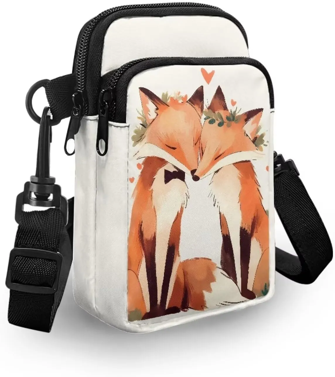 Small Crossbody Bags Purses for Women, Cartoon Animals Travel Cell Phone Pouch Bag Zipper Mini Shoulder Bag