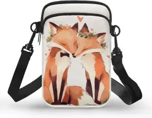 Small Crossbody Bags Purses for Women, Cartoon Animals Travel Cell Phone Pouch Bag Zipper Mini Shoulder Bag