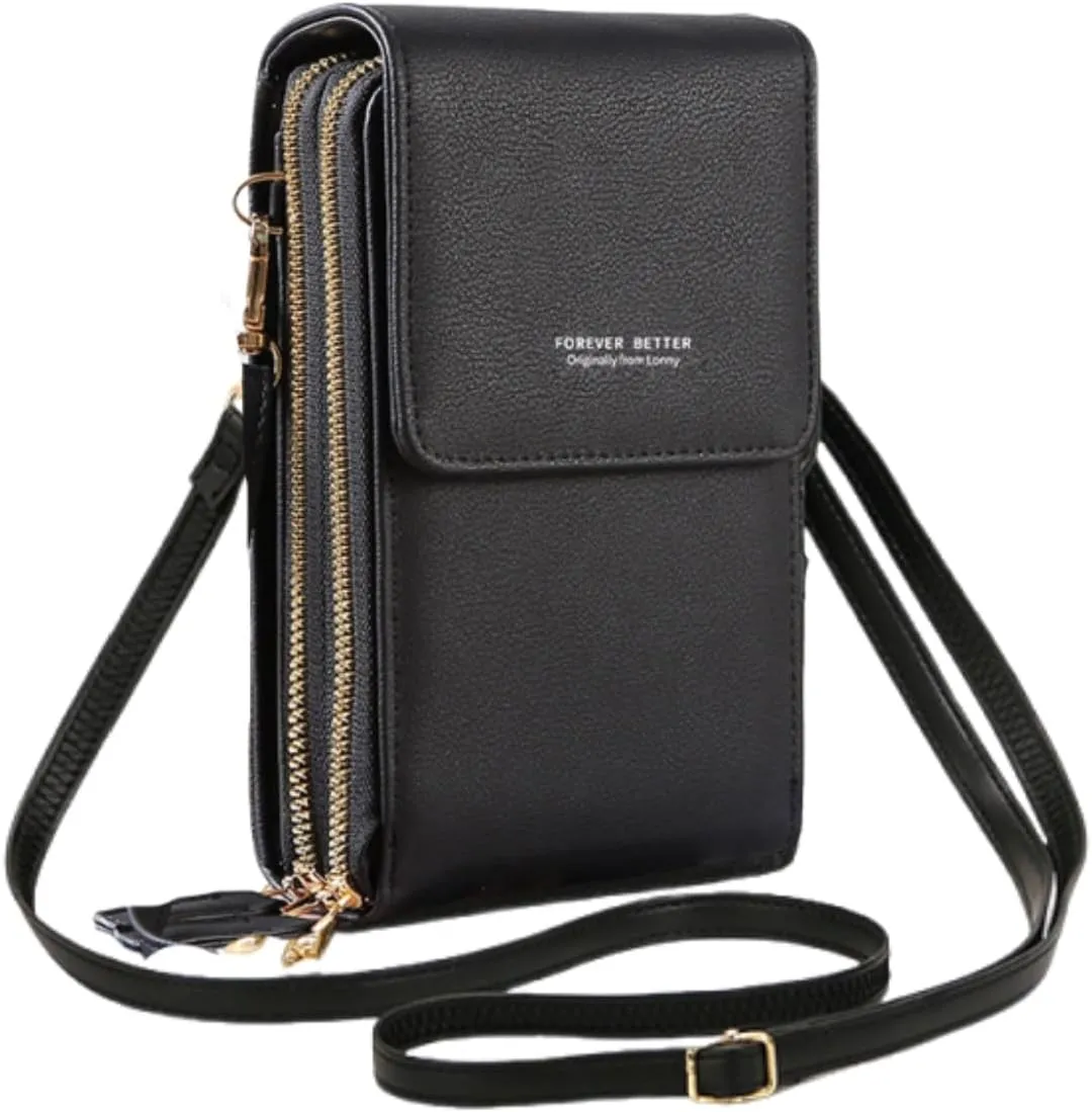 Small Crossbody Cell Phone Bag for Women, Mini Shoulder Purse with Credit Card Slots