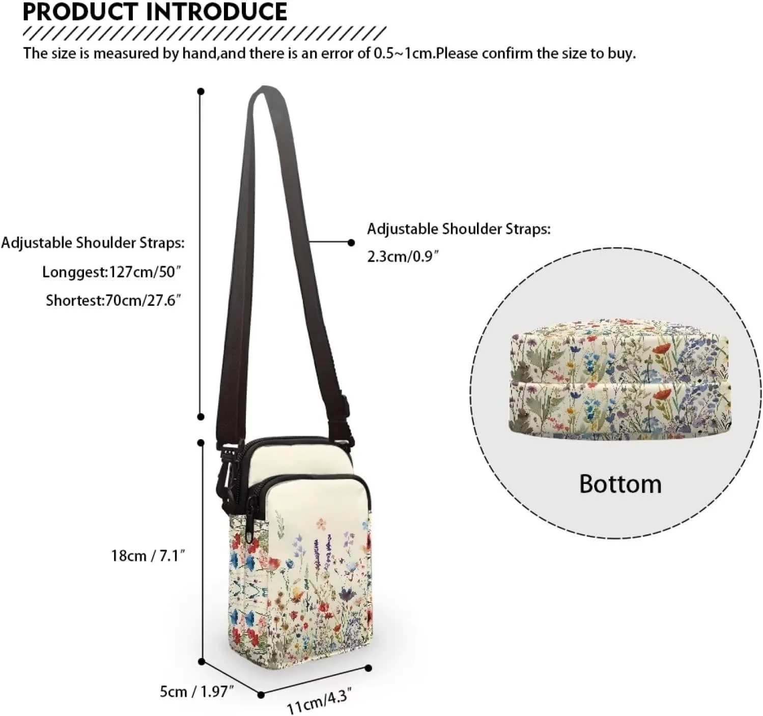 Small Crossbody Phone Bag for Women Cell Phone Purse Wallet Cute Shoulder Bag
