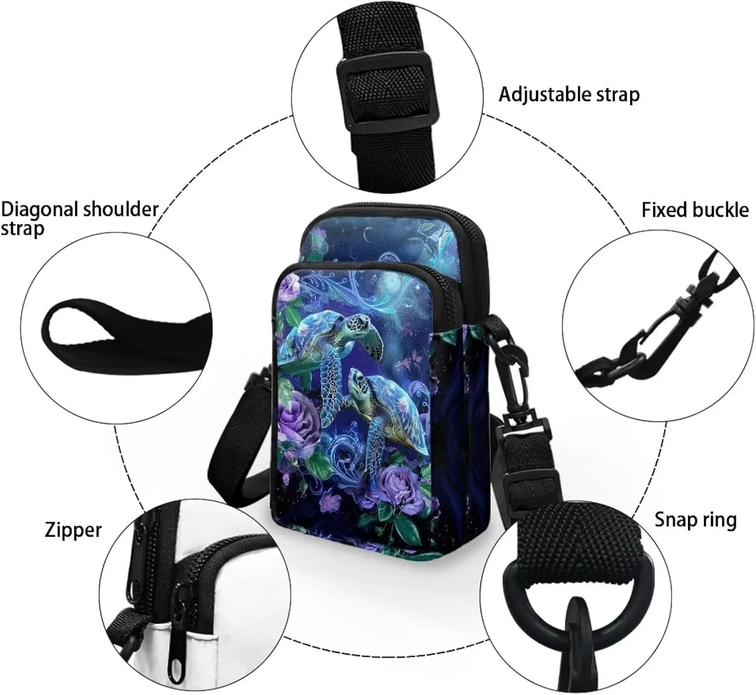 Small Crossbody Phone Bag for Women Cell Phone Purse Wallet Cute Shoulder Bag